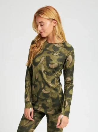 Bluză cu guler rotund Burton [ak]® Helium Power Grid™ Base Layer pentru femei