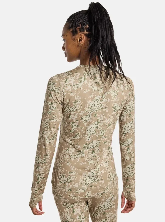 Bluză cu guler rotund Burton Midweight Base Layer pentru femei