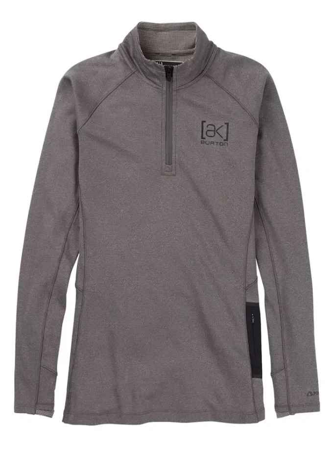 Burton [ak]® Baker Power Wool™ Base Layer Quarter-Zip pentru femei