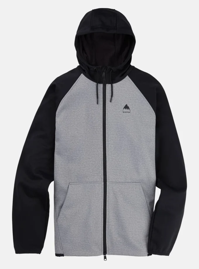 Fleece Burton Crown Weatherproof cu fermoar integral pentru bărbați