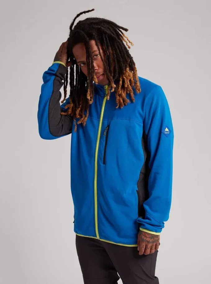 Fleece Burton Minturn cu fermoar integral pentru bărbați