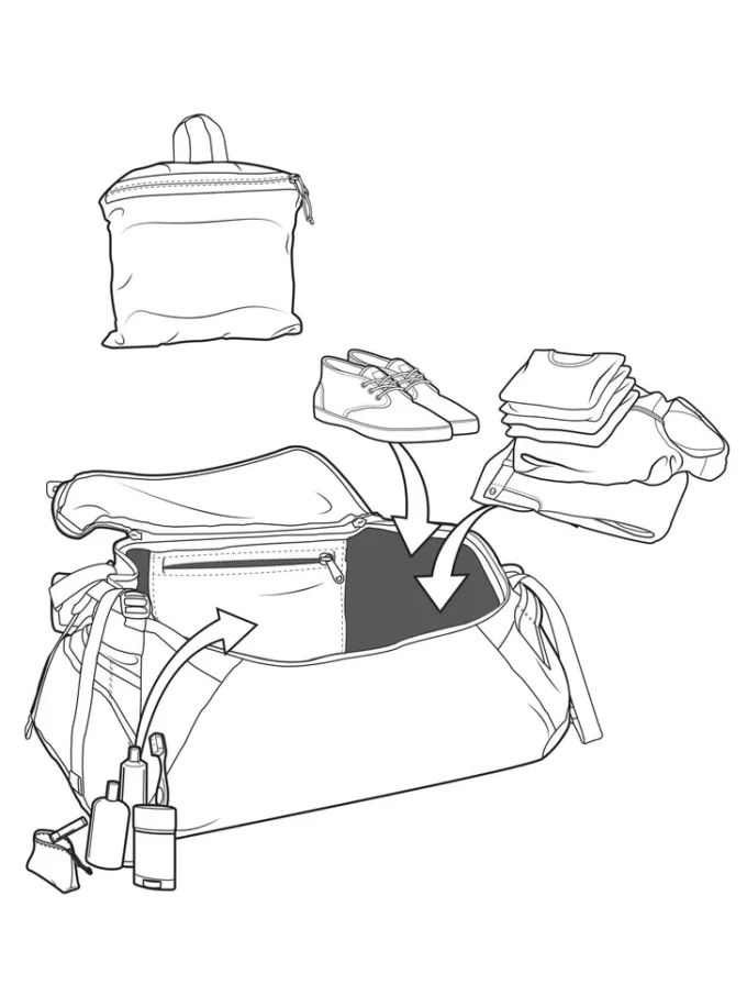 Geantă mică Burton Multipath 40L