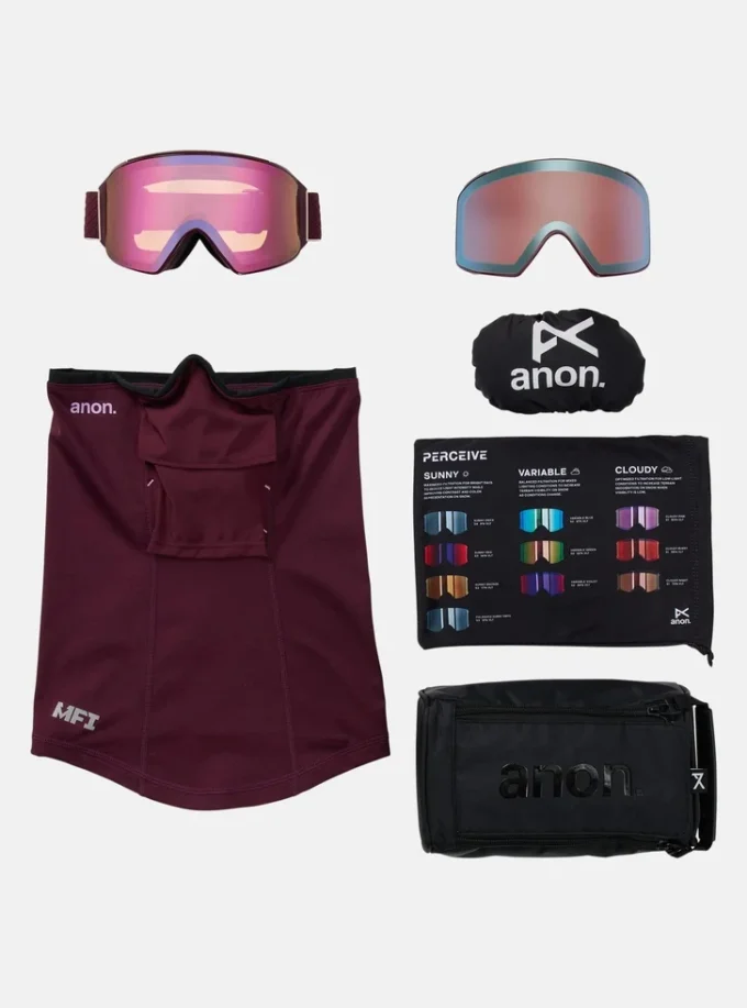 Ochelari Anon M4 (cilindrici) + lentile bonus + mască MFI®
