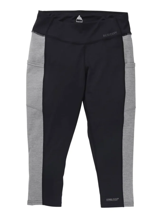 Pantaloni trei sferturi Burton Midweight X Base Layer pentru femei