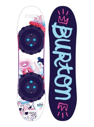 Snowboard Burton Chicklet Flat Top pentru fete – calitate secundară